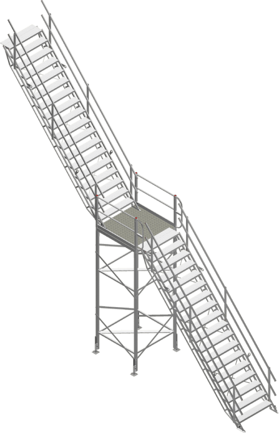 Mid Landings for AdjustaStairs