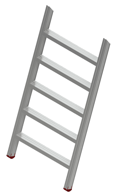 Modular Step Over 70degree ladders