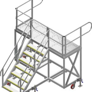 Custom Haul Truck Bumper Access Platform