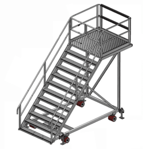 Cable Installation Access Platform for Train Manufacturing
