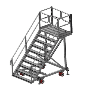 External Destination Display/Baffle Installation Access Platform