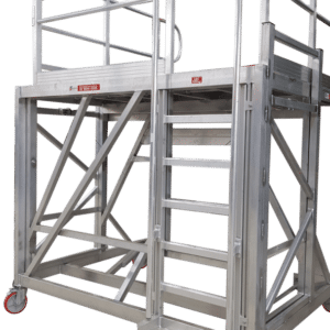Front of Light Rail Vehicle Adjustable Height Access Platform
