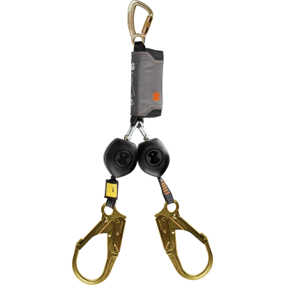 Skylotec Peanut Y Twin Leg 25mm Webbing Retractable w/ Ansi Scaff Hooks