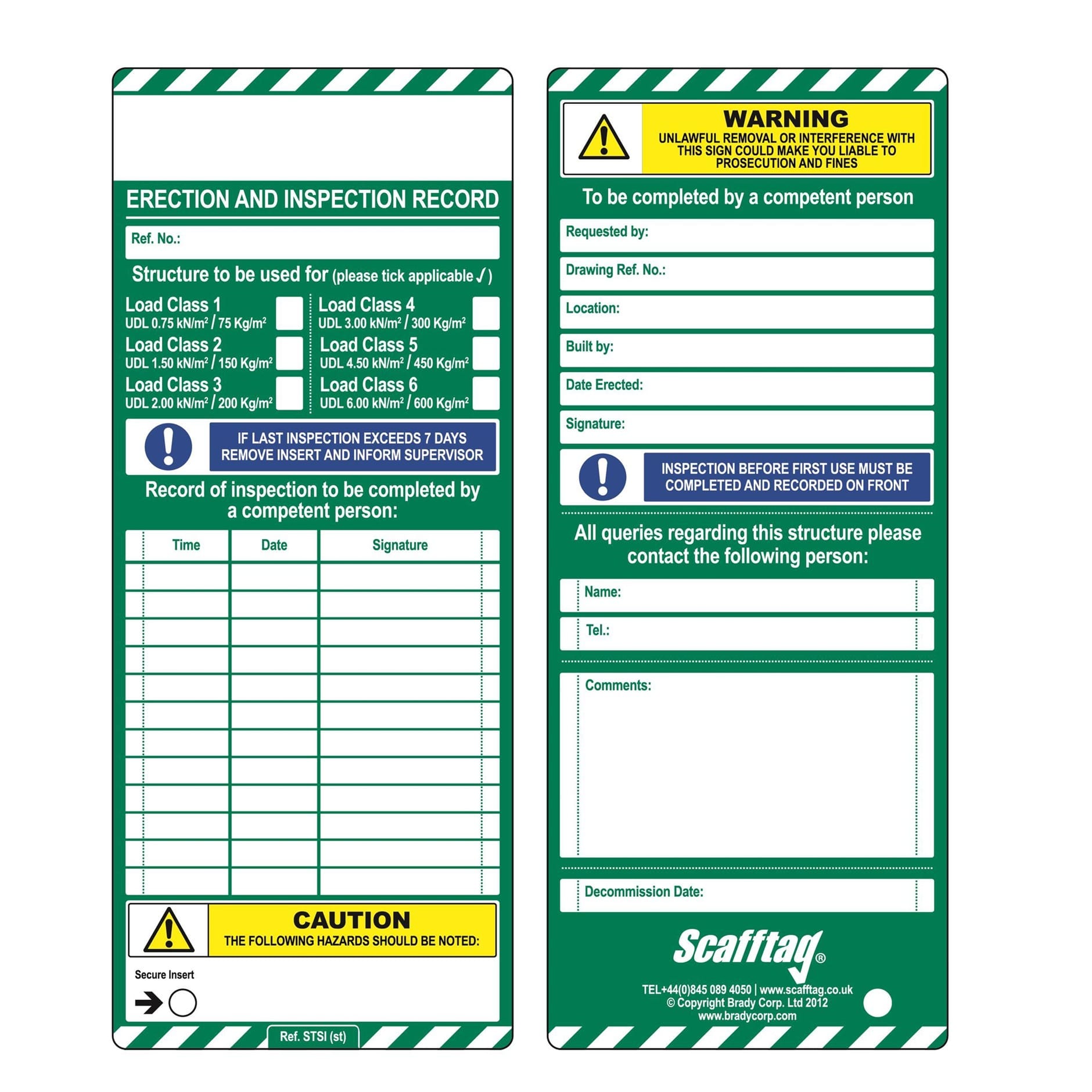 ScaffTag® Insert only