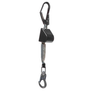 Zero Logix Retractable Webbing Lanyard with Scaff Hook - 2m