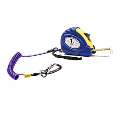 5m Deluxe Tape Measure with 2m Tethers/Twistlock Carabina