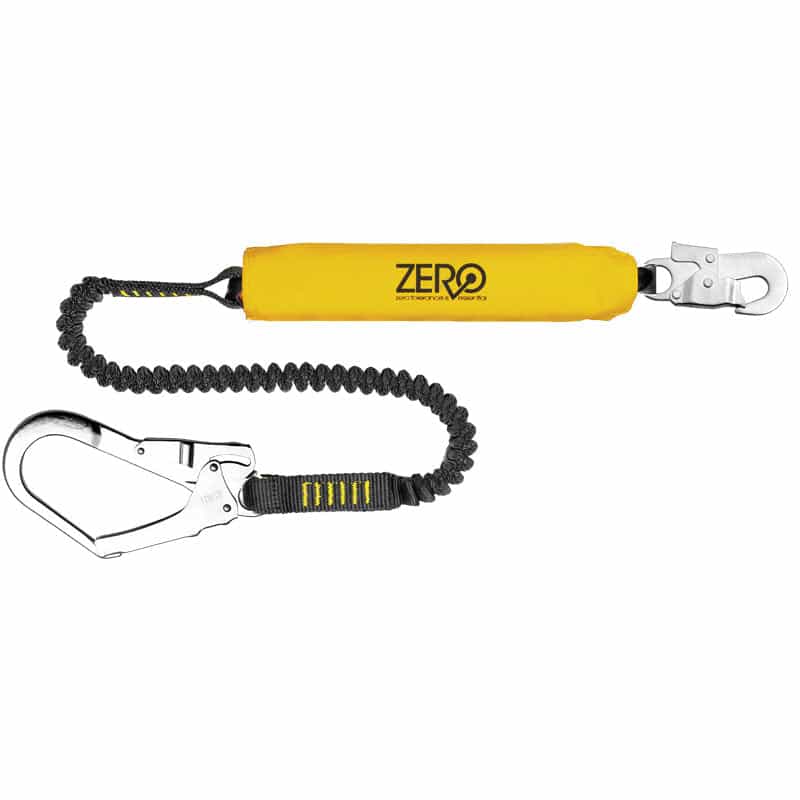 Zero Stretch Single Elasticated Lanyard w/ Scaff Hook - 2m