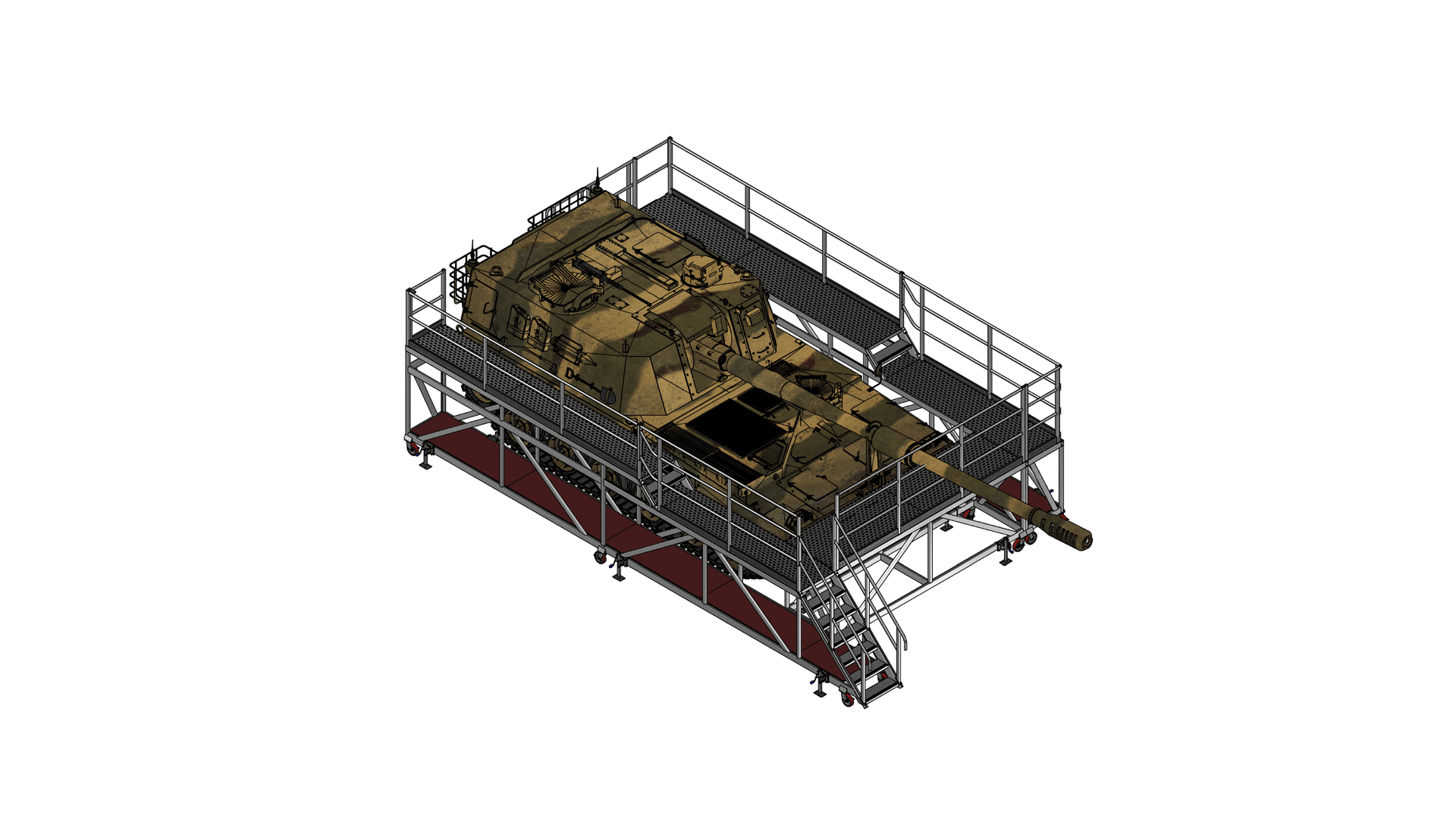 Full Surround Tank Access Platform - Dual Level