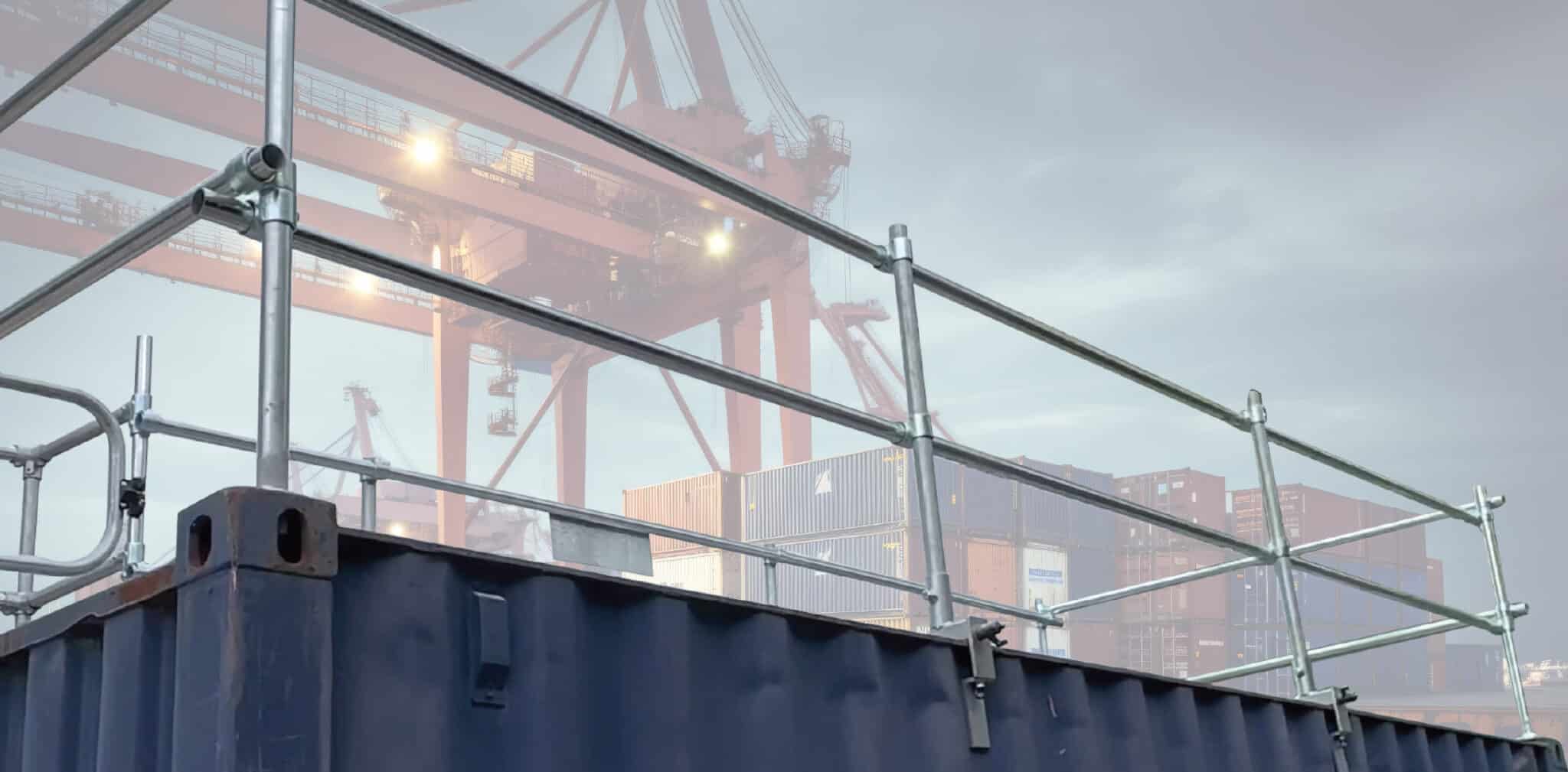 Non-Drill Container Edge Protection | SafeSmart Access NZ
