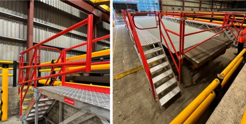 Loading Material Access Safe and Efficient Loading: SafeSmart Access Delivers for Dent Steel